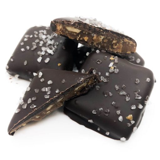 Dark Chocolate Almond Butter Toffee with Sea Salt
